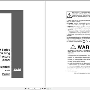 Case Wheel Tractor 580 Series Operators Manual 9 2061 (1)