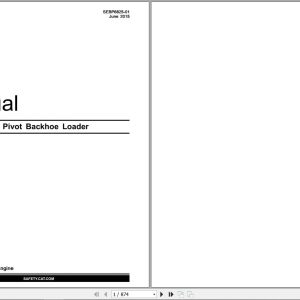 Caterpillar Backhoe Loader 430F2 Parts Manual SEBP6825 01 2015 (1)
