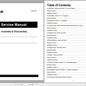 Caterpillar Engine C1.1 (MBH00001 ) Service Manual (1)