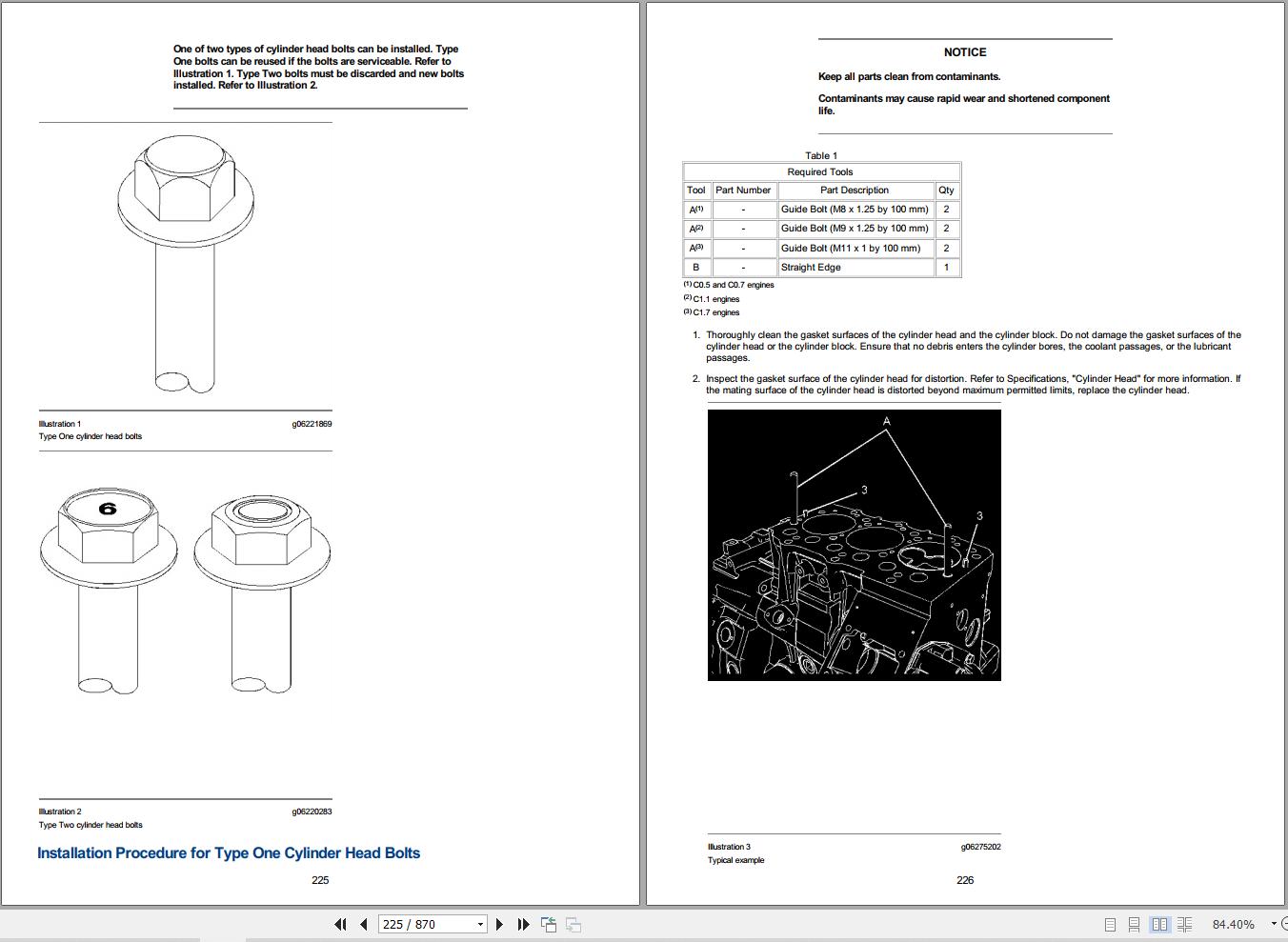 Caterpillar Engine C1.1 (MBH00001 ) Service Manual (2)