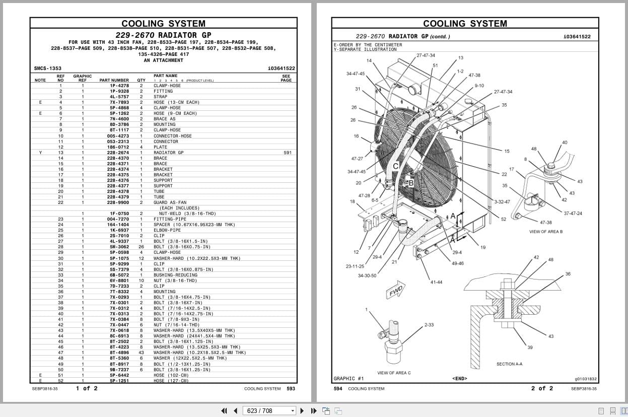 Caterpillar Engine C18 Parts Manual SEBP3816 35 Volume I (2)