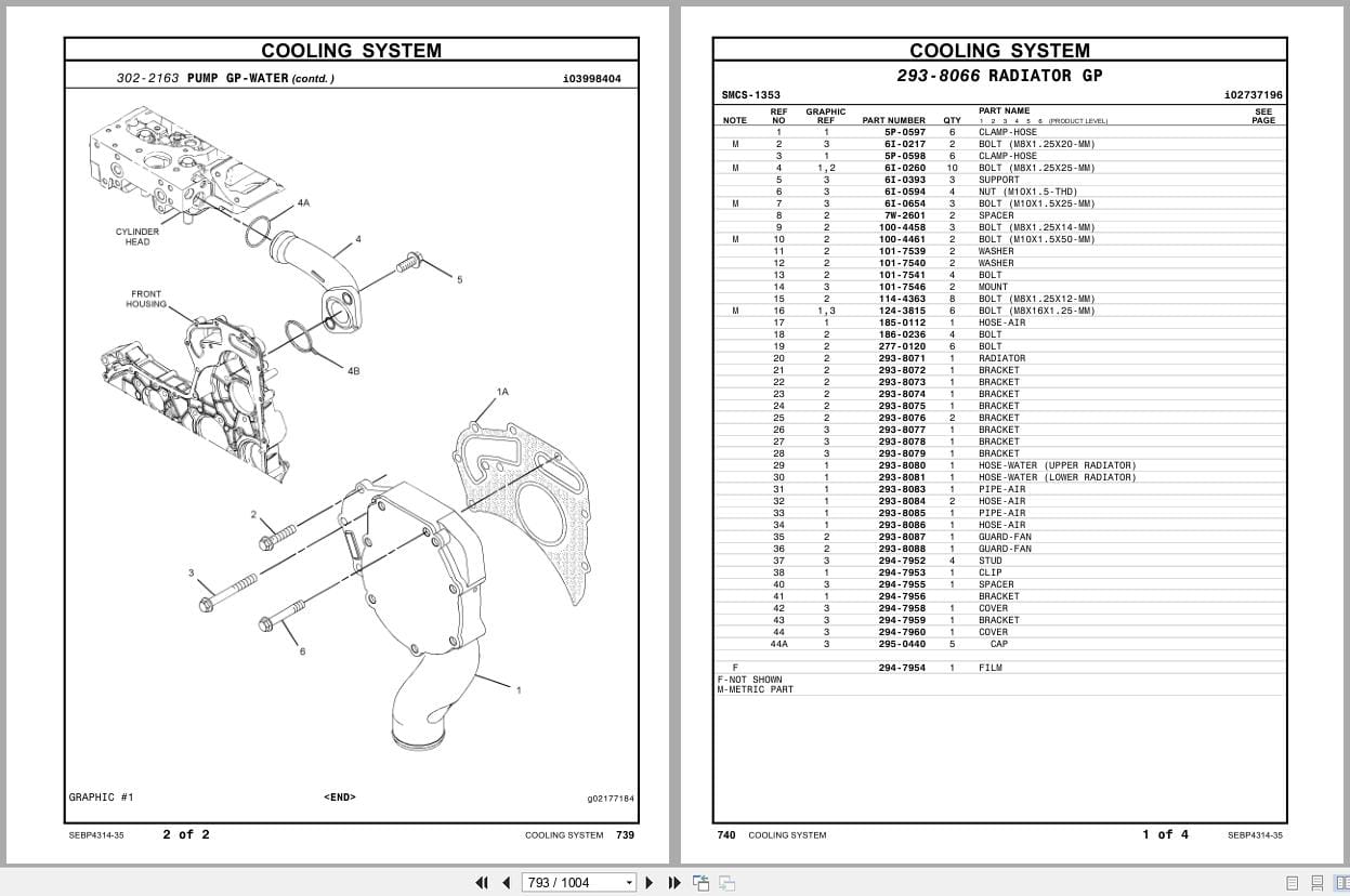 Caterpillar Engine C6.6 Parts Manual SEBP4314 35 Volume I (2)