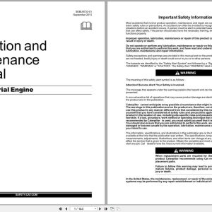 Caterpillar Engine C7.1 Operation and Maintenance Manual SEBU8733 01 (1)