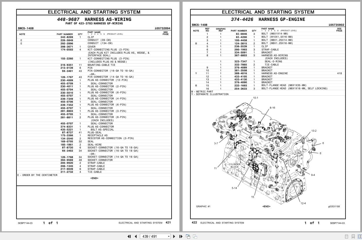 Caterpillar Engine C7.1 Parts Manual SEBP7144 03 (2)