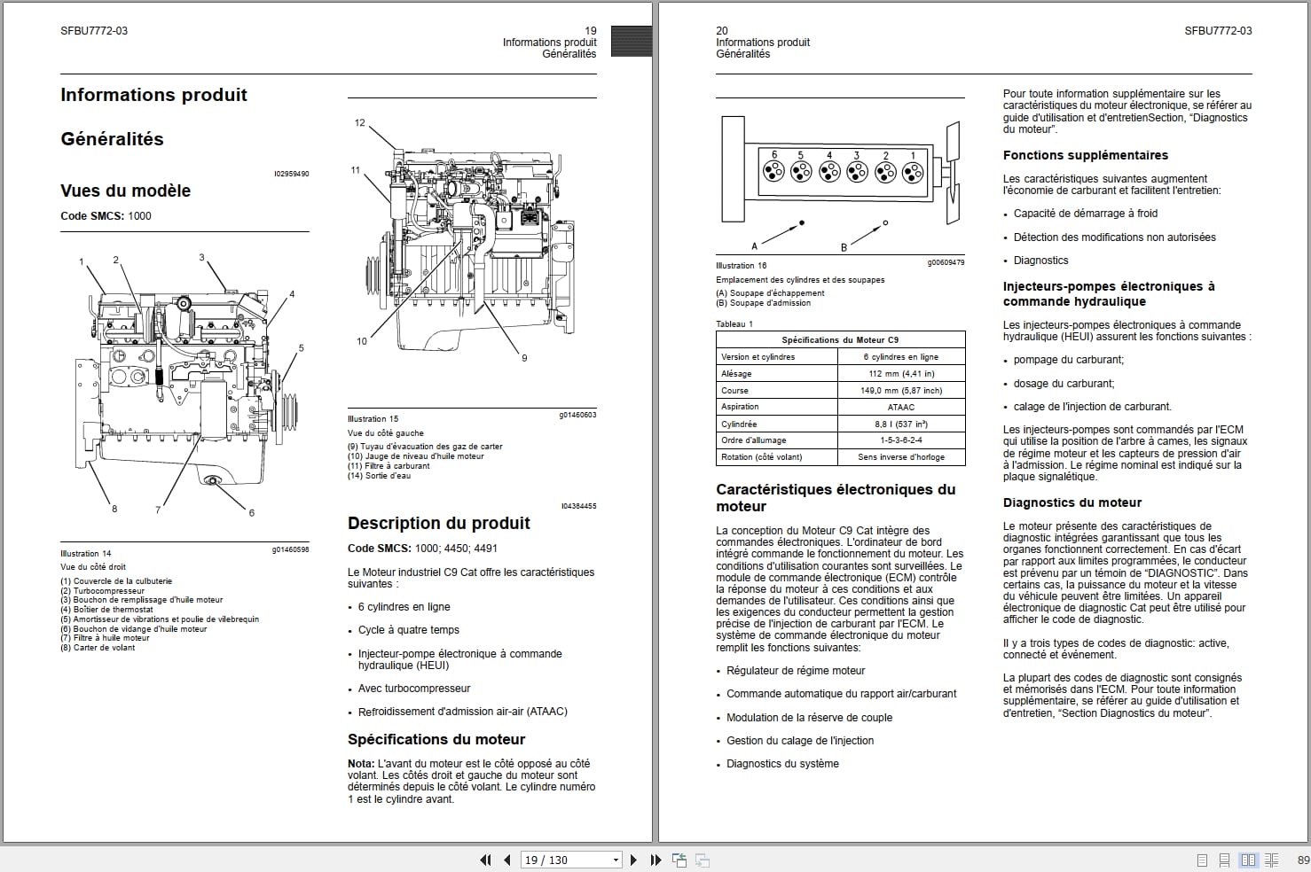Caterpillar Engine C9 Operation and Maintenance Manual SFBU7772 03 FR (2)