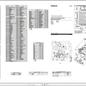Caterpillar Excavator 312D Electrical System Schematic (1)