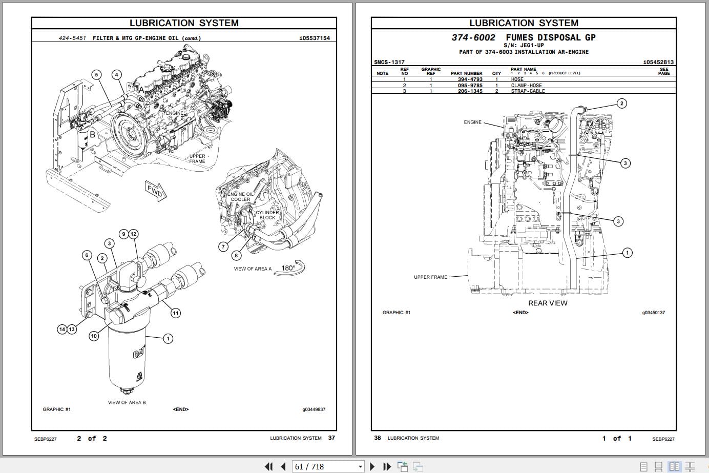 Caterpillar Excavator 323D2 L Parts Manual SEBP6227 2013 (2)