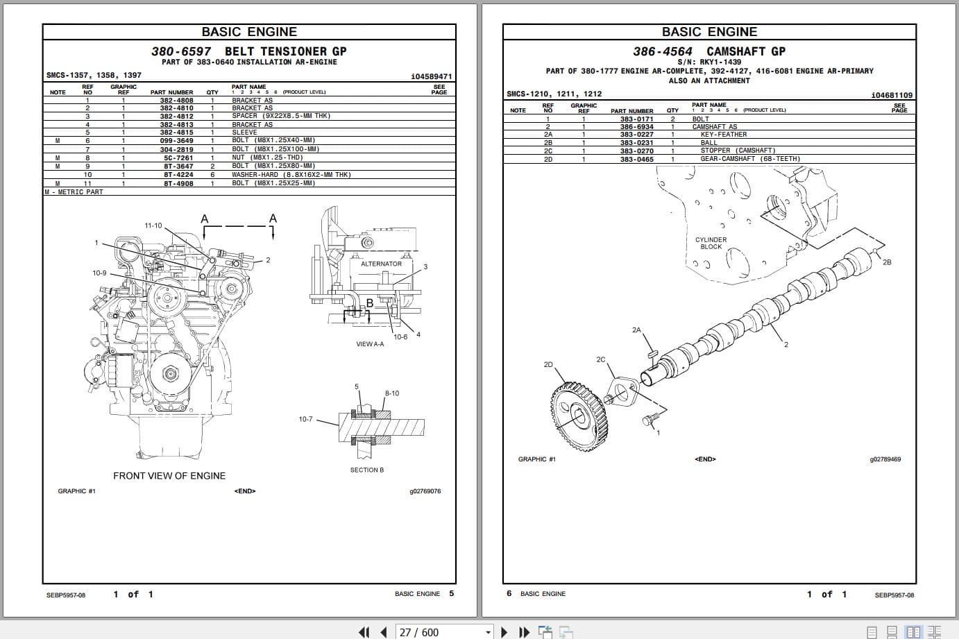 Caterpillar Mini Hydraulic Excavator 303.5E Parts Manual SEBP5957 08 2013 (2)