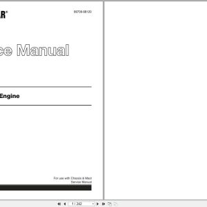 Caterpillar Mitsubishi Engine 6D16 Service Manual 99709 68120 (1)