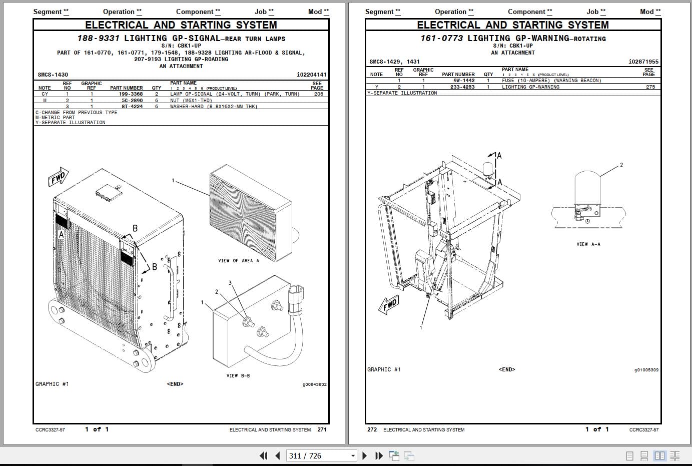 Caterpillar Motor Grader 12H Parts Manual CCRC3327 57 2011 (2)