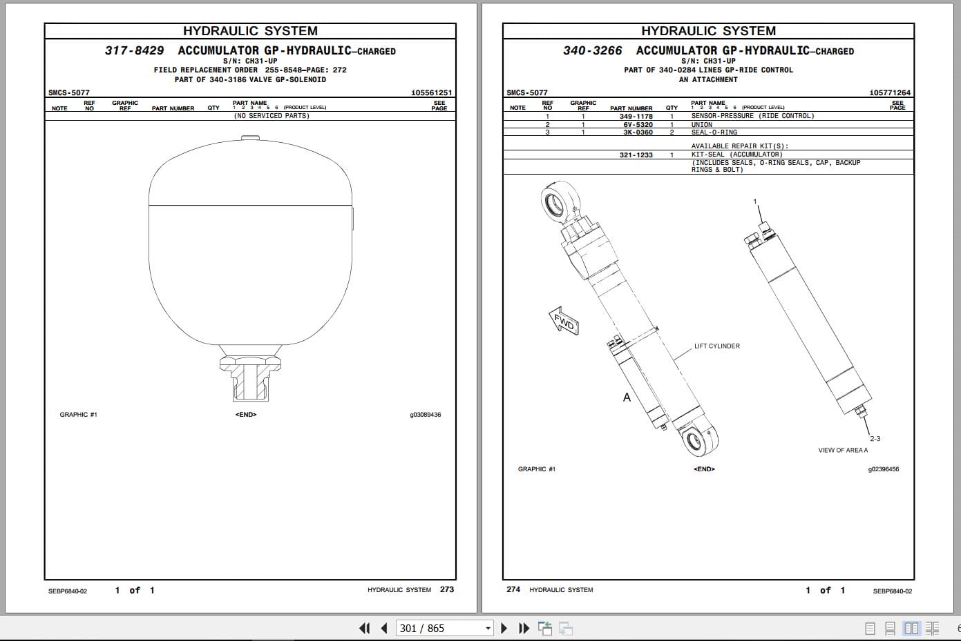 Caterpillar Wheeled Excavator M315 D2 Parts Manual SEBP6840 02 2014 (2)