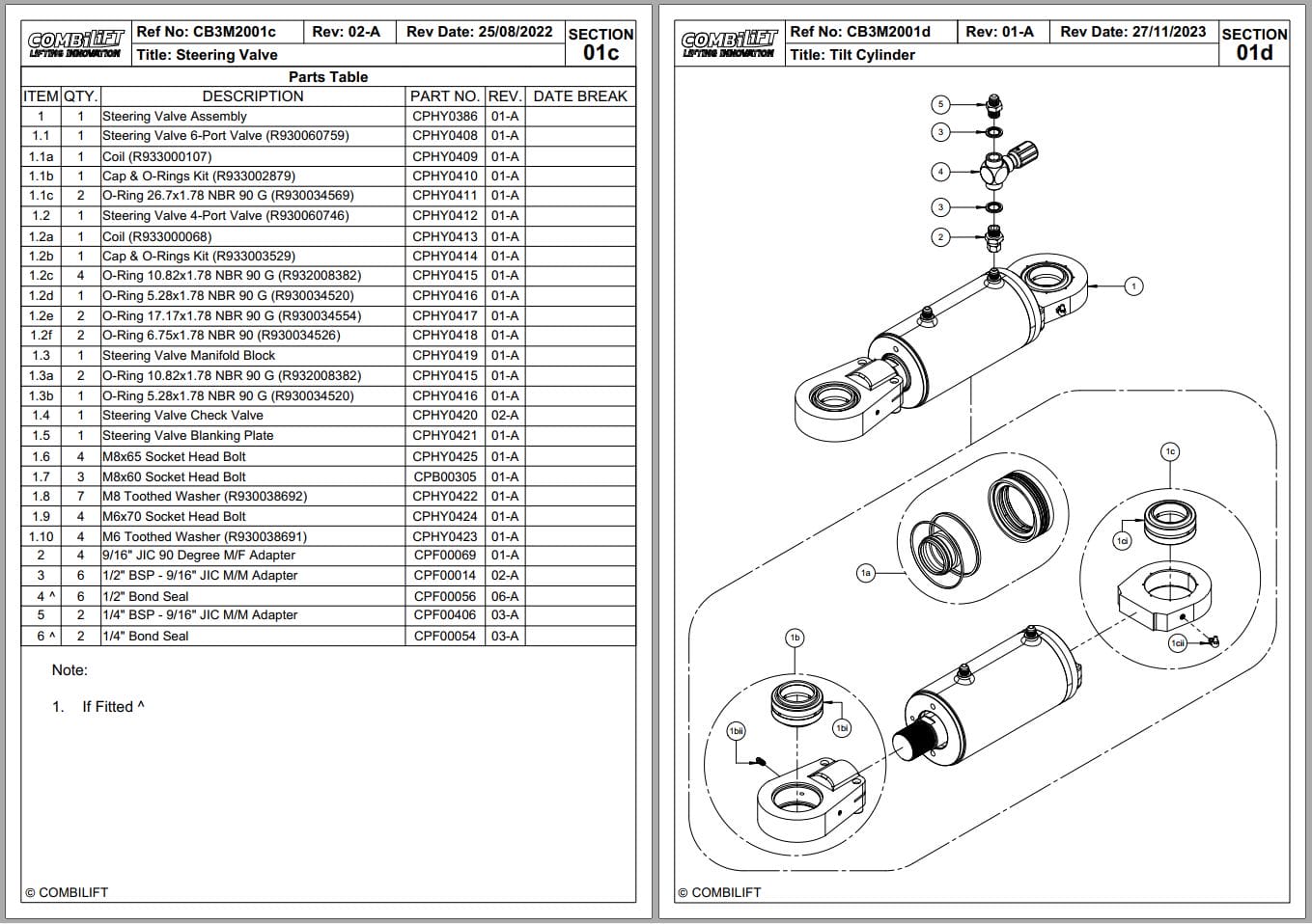 Combilift Forklift CB3000 Parts Manual (2)