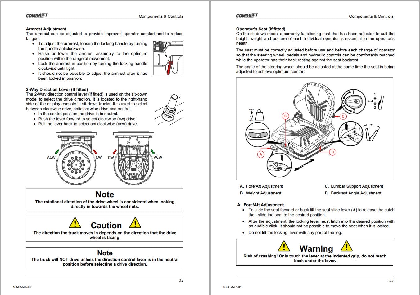 Combilift Forklift MR Operators Manual (2)