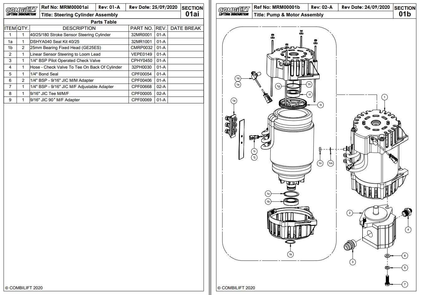 Combilift Forklift MR Parts Manual (2)