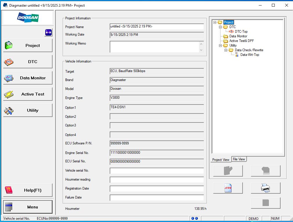 Doosan Diagmaster 21.10.01 Diagnostic Program Multiple PCs 12