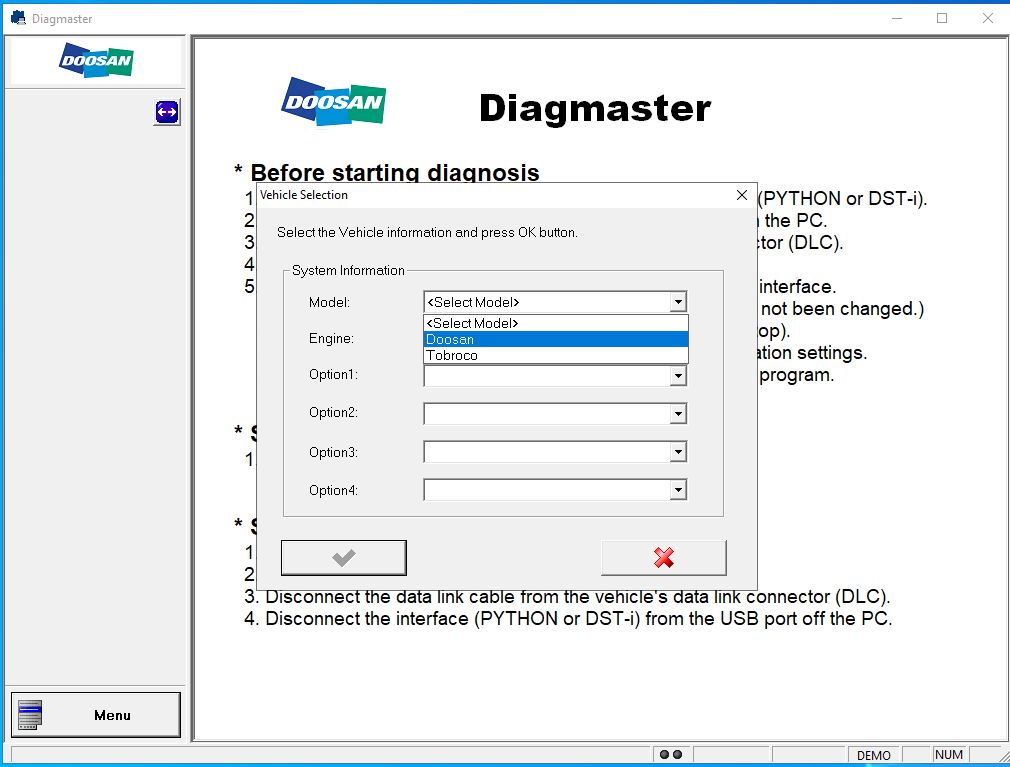 Doosan Diagmaster 21.10.01 Diagnostic Program Multiple PCs 9