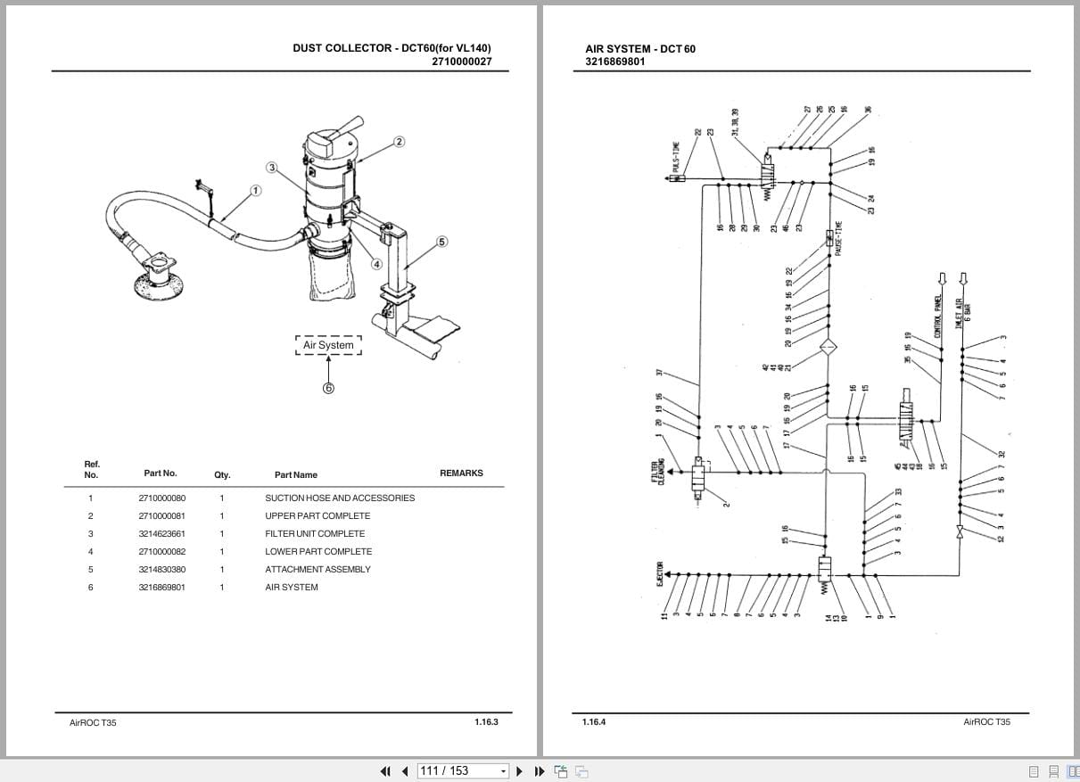 Epiroc Drill Rig AirRoc T35 Spare Parts Catalog (2)