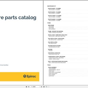 Epiroc Drill Rig DML LP Spare Parts Catalog (1)