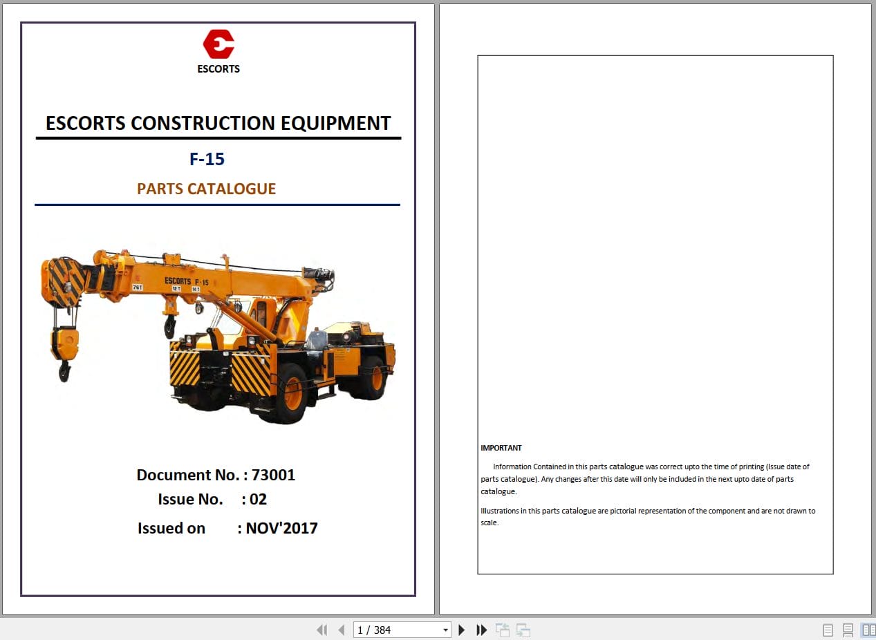 Escorts Crane F 15 Parts Catalog 2017 (1)