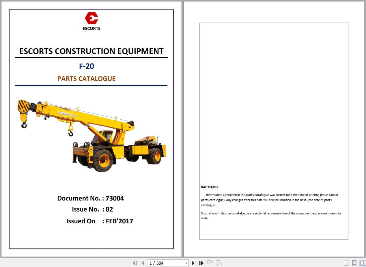 Escorts Crane F 20 Parts Catalog 2017 (1)