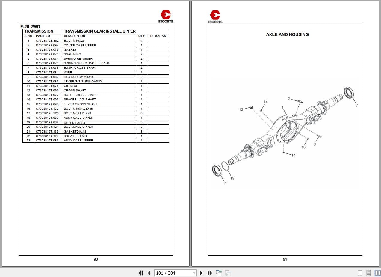 Escorts Crane F 20 Parts Catalog 2017 (2)