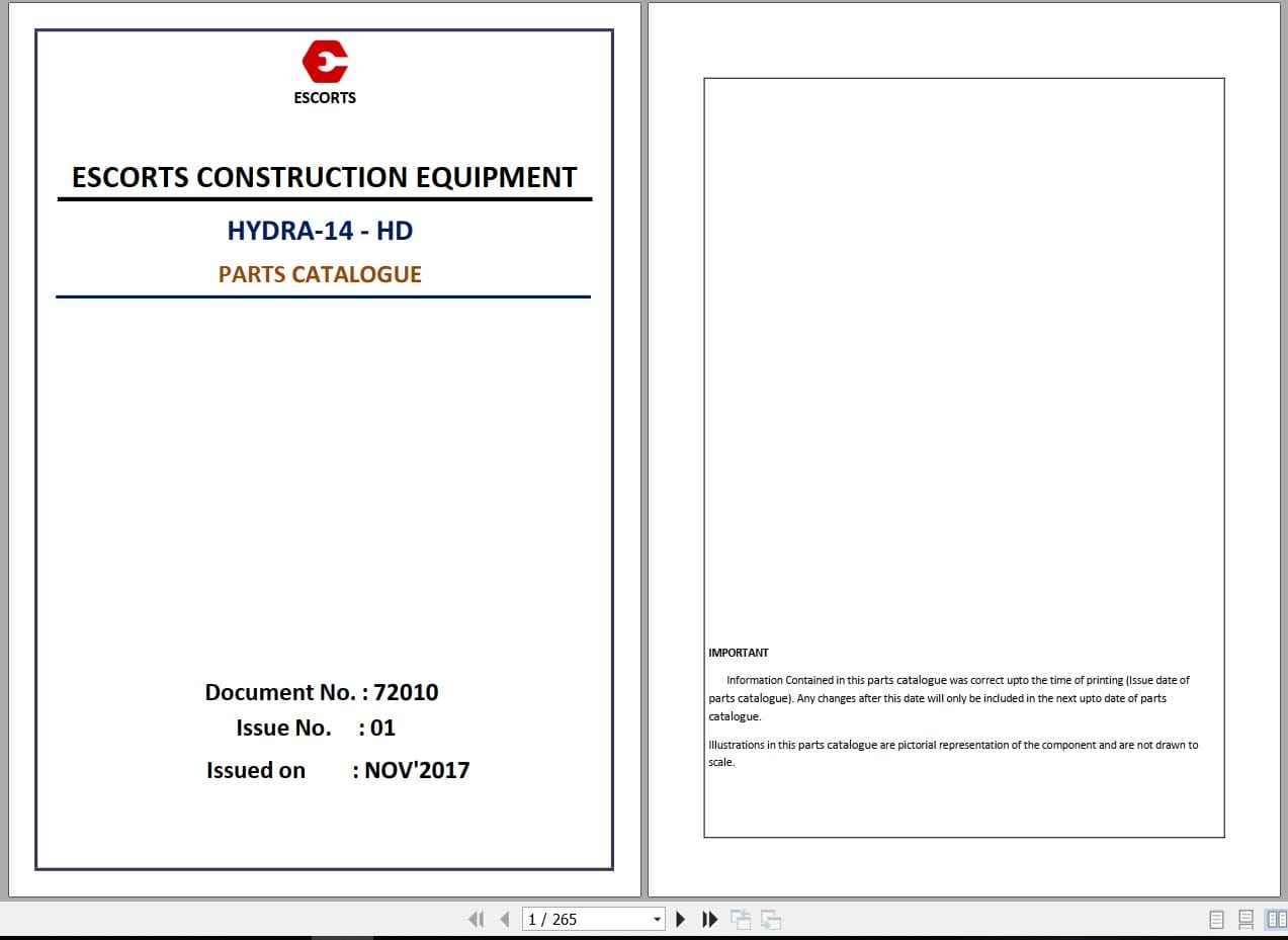 Escorts Crane HYDRA 14 HD Parts Catalog 2017 (1)