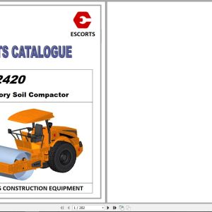 Escorts Vibratory Soil Compactor EC2420 Parts Catalog (1)