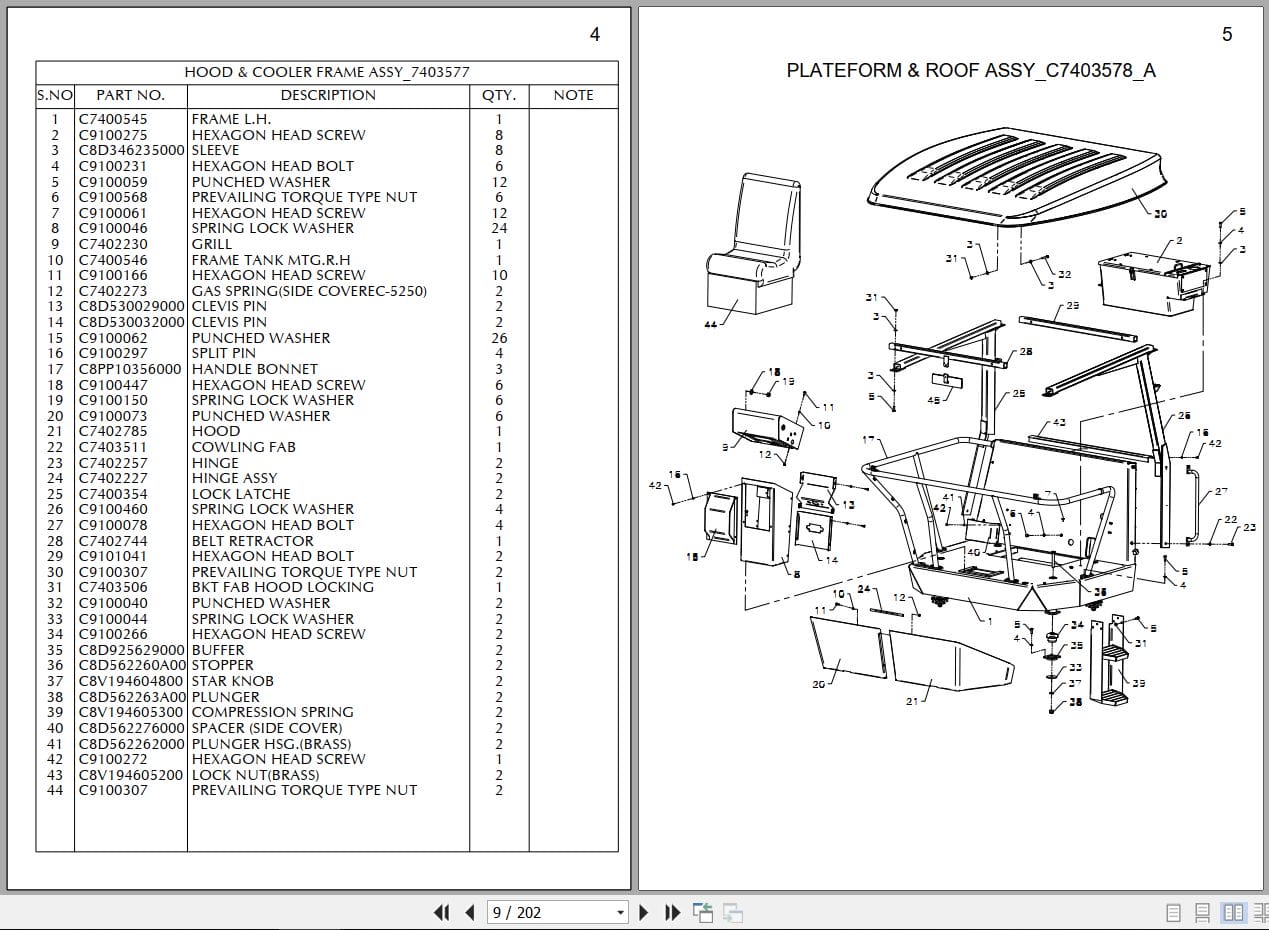 Escorts Vibratory Soil Compactor EC2420 Parts Catalog (2)