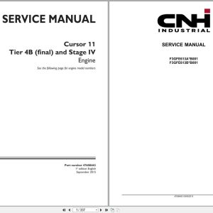 FPT Engine Cursor 11 Tier 4B Stage IV Service Manual 47608463 (1)