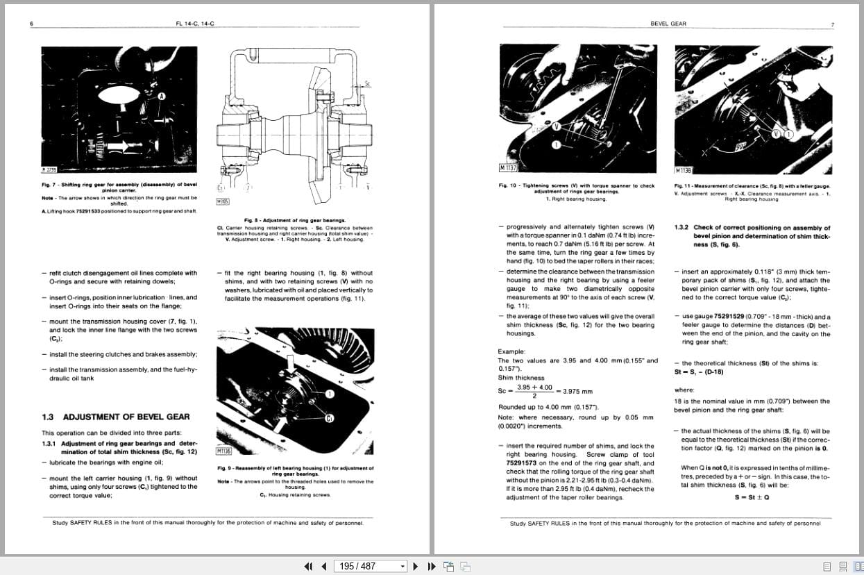 Fiat Allis Crawler Dozer 14C Service Manual 73158154 (2)
