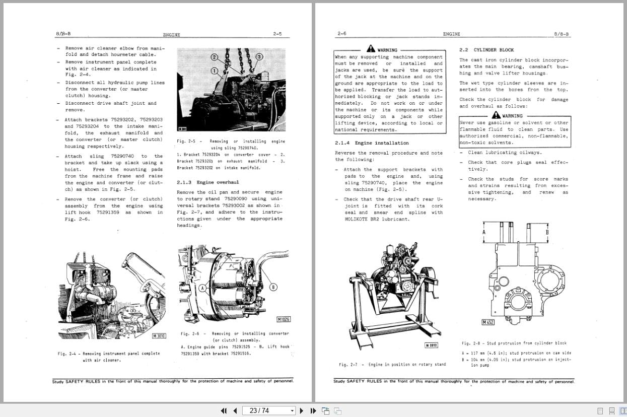 Fiat Allis Crawler Dozer 8 8 B Service Manual 60406223 (2)