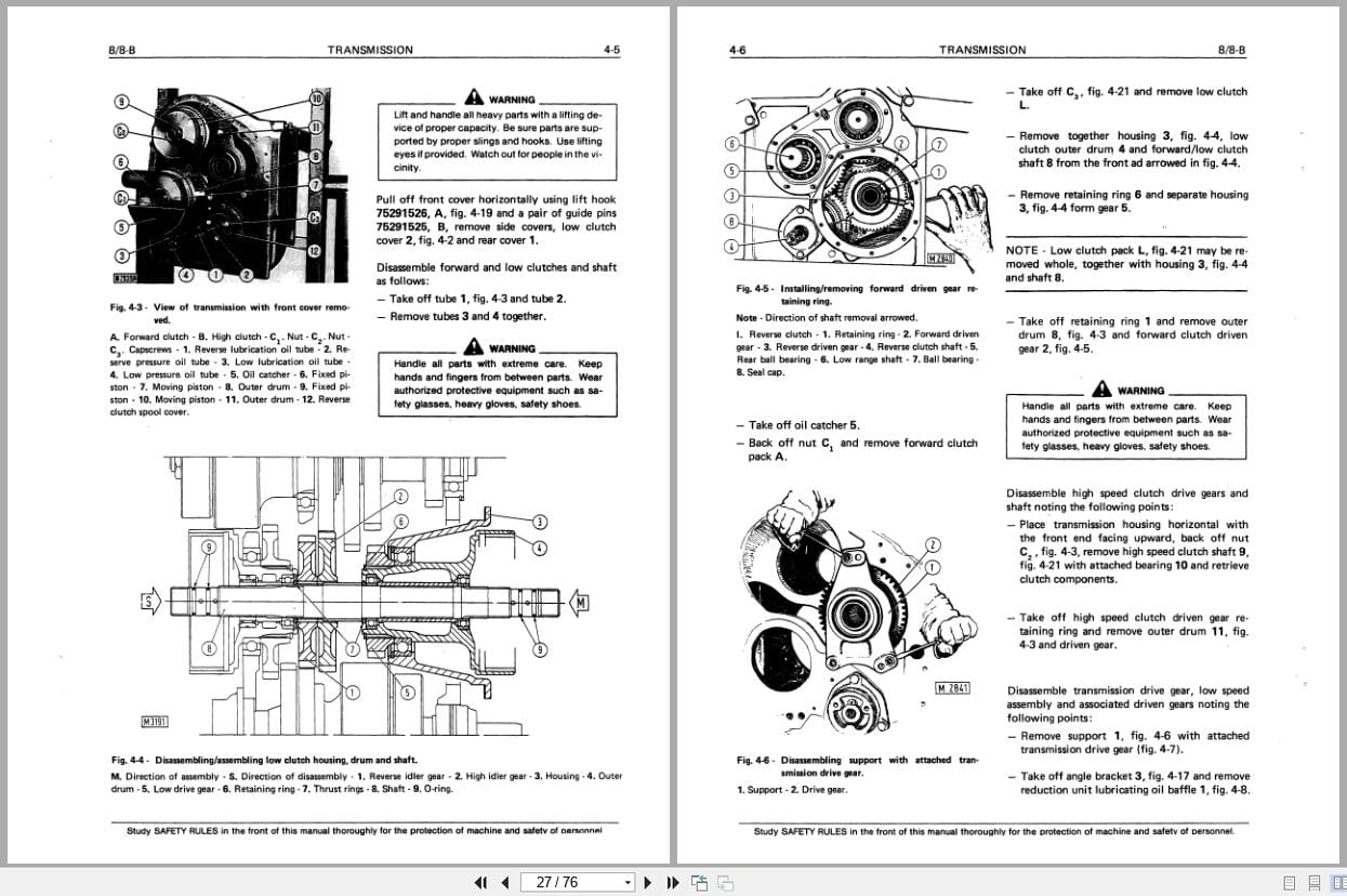 Fiat Allis Crawler Dozer 8 8 B Service Manual 60406248 (2)