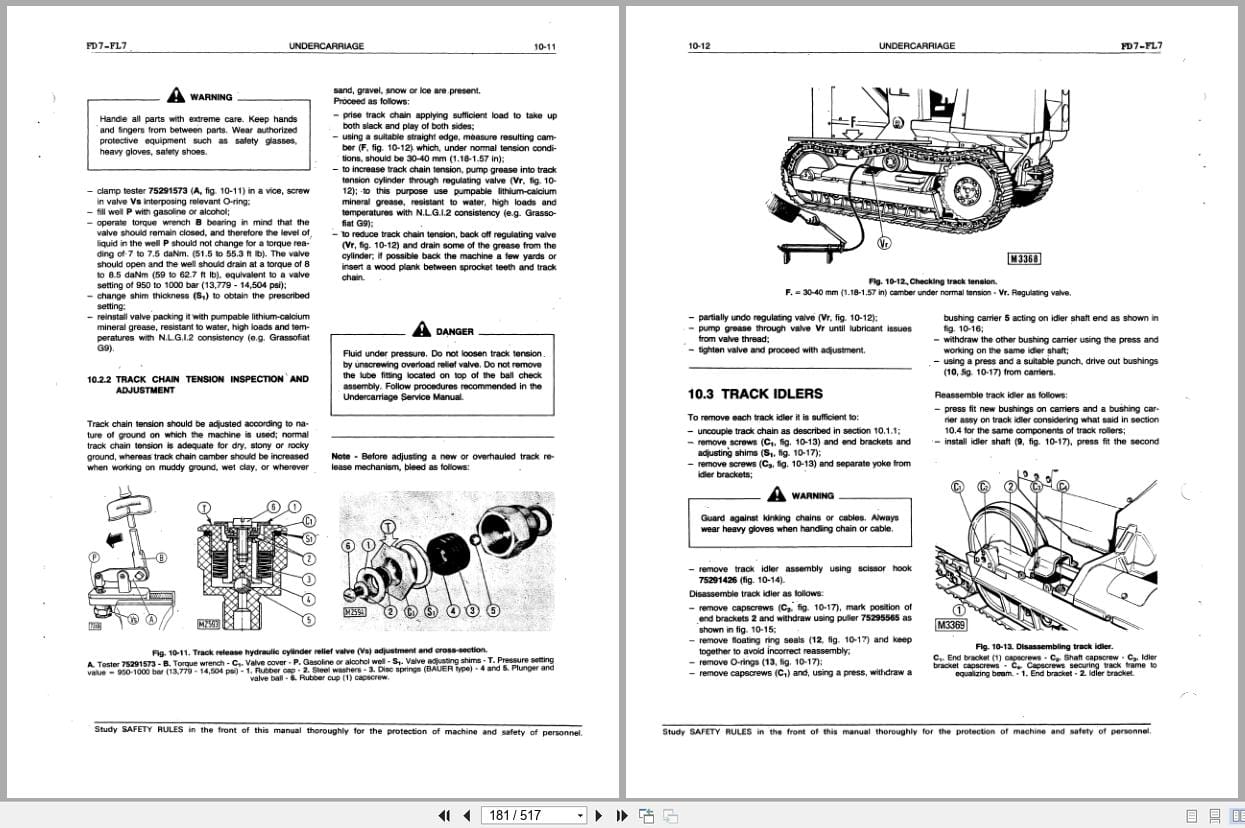 Fiat Allis Crawler Dozer FD7 Service Manual 73158152 (2)