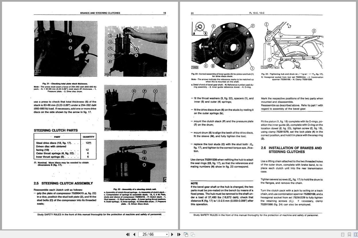 Fiat Allis Crawler Dozer FL10 C FL10 C Service Manual 60406225 (2)