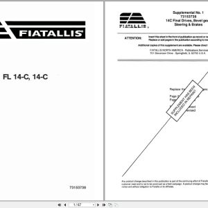 Fiat Allis Crawler Dozer FL14 C FL14 C Service Manual 73153738 (1)