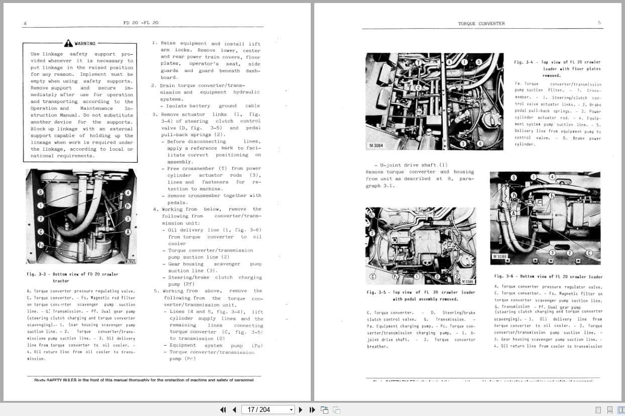 Fiat Allis Crawler Loader FD20 FL20 Transmission Service Manual 73155280 (2)