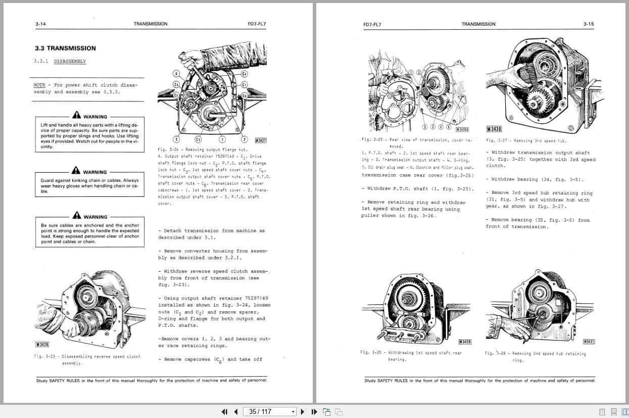 Fiat Allis Crawler Loader FD7 FL7 Service Manual 60406380 (2)