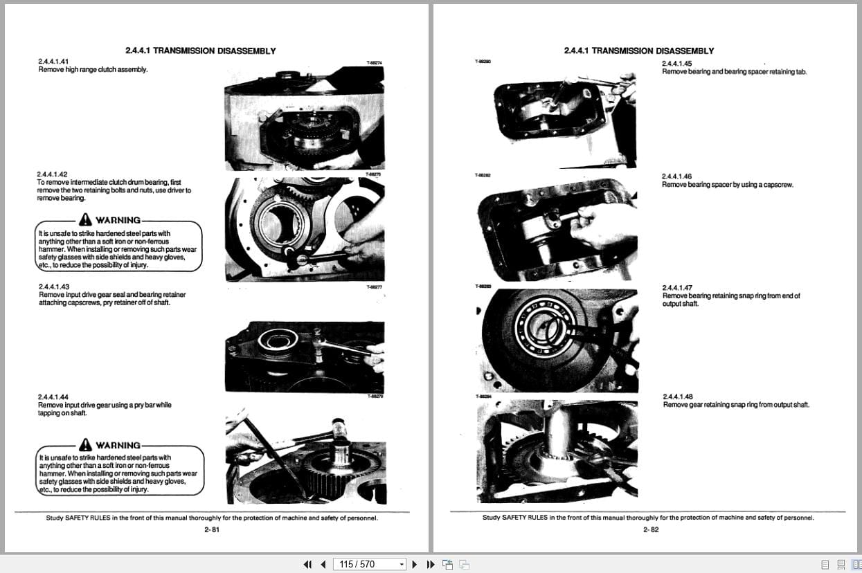 Fiat Allis Crawler Loader FL14E Service Manual 73152729 (2)