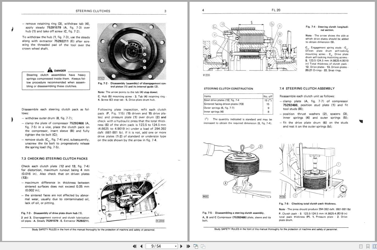 Fiat Allis Crawler Loader FL20 Service Manual 60406315 (2)