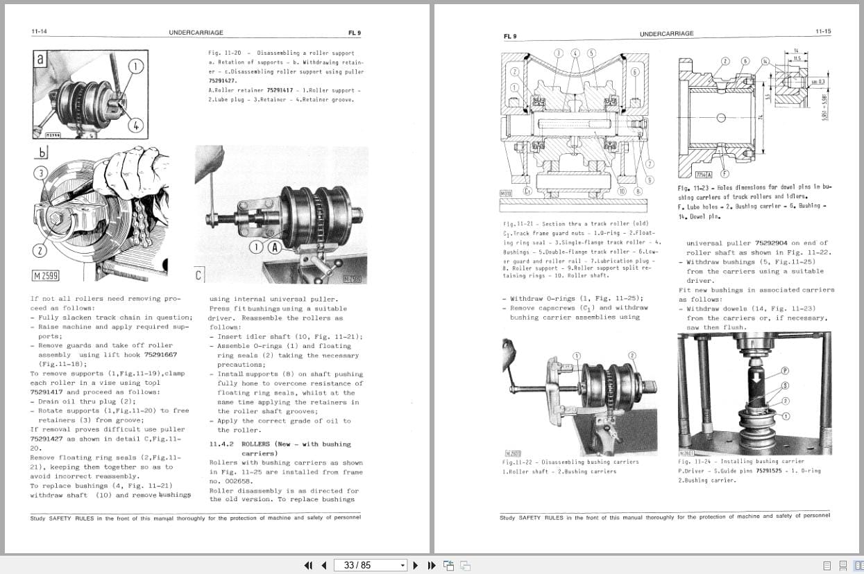 Fiat Allis Crawler Loader FL9 Service Manual 60406055 (2)
