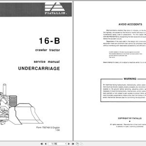 Fiat Allis Crawler Tractor 16 B Undercarriage Service Manual 70674813 (1)