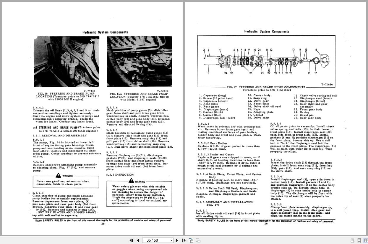 Fiat Allis Crawler Tractor 21 C Steering Clutches and Brakes Service Manual 73121700 (2)