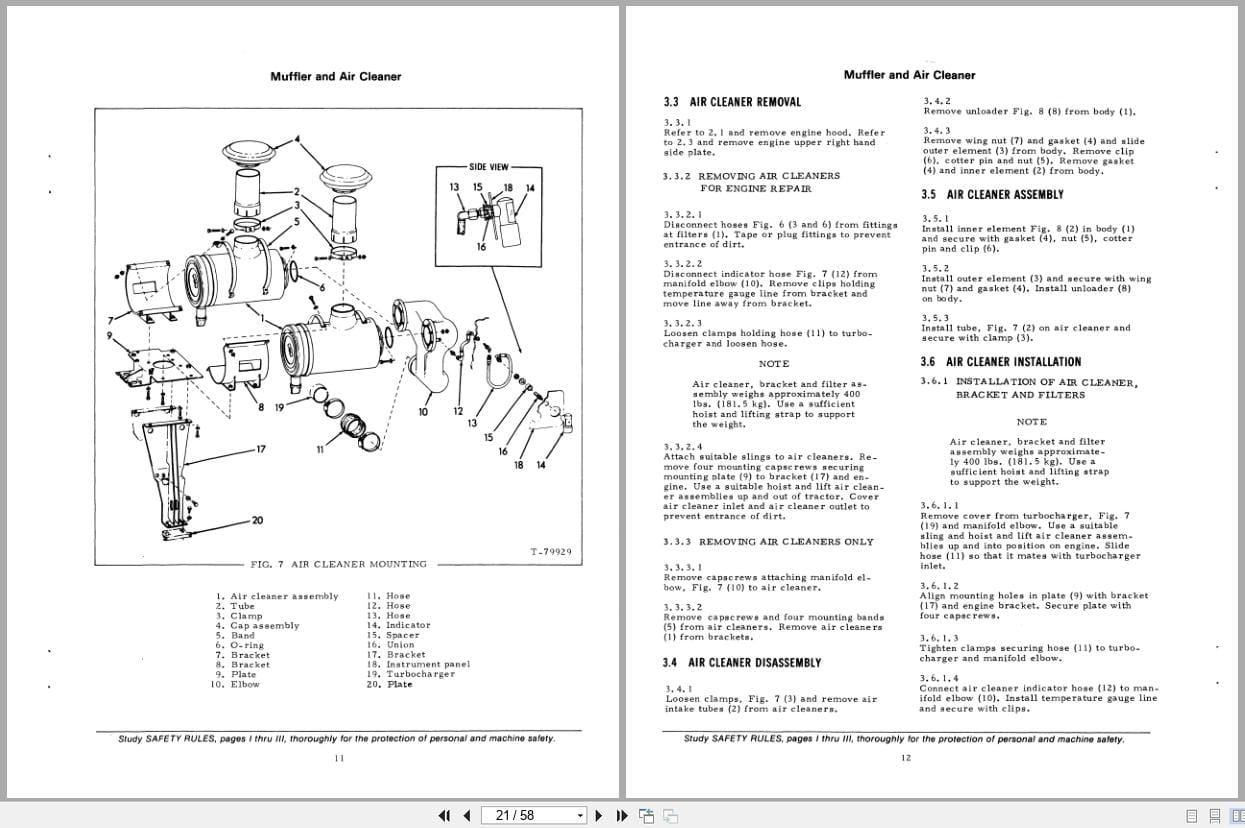 Fiat Allis Crawler Tractor 31 Engine Related Components Service Manual 73114991 (2)