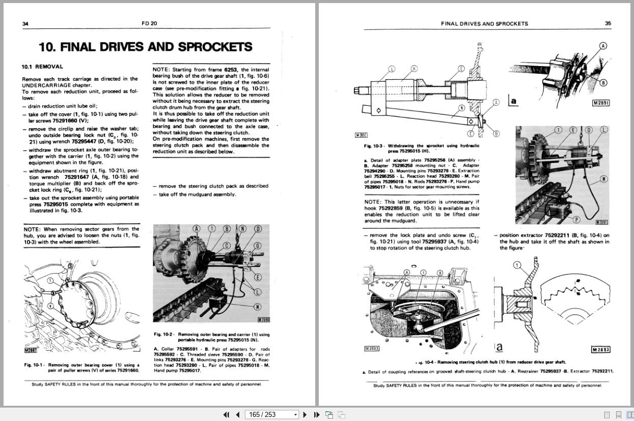 Fiat Allis Crawler Tractor FD20 Service Manual 60406359 (2)