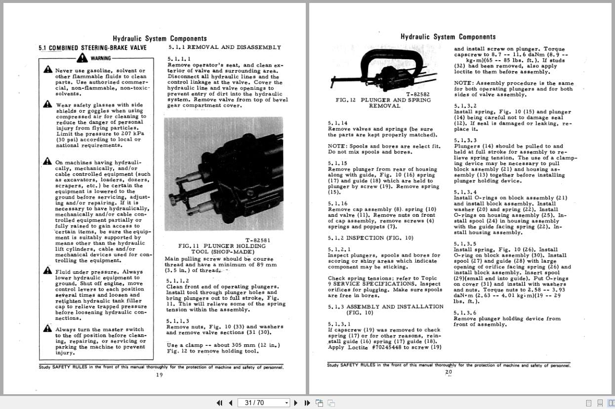 Fiat Allis Crawler Tractor FD30 Steering Clutches and Brakes Service Manual 73127705 (2)