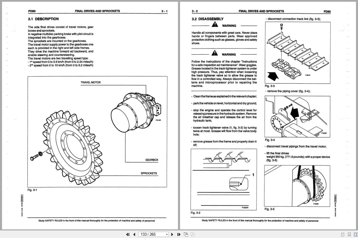 Fiat Allis Crawler Tractor FD80 Service Manual 60406841 (2)