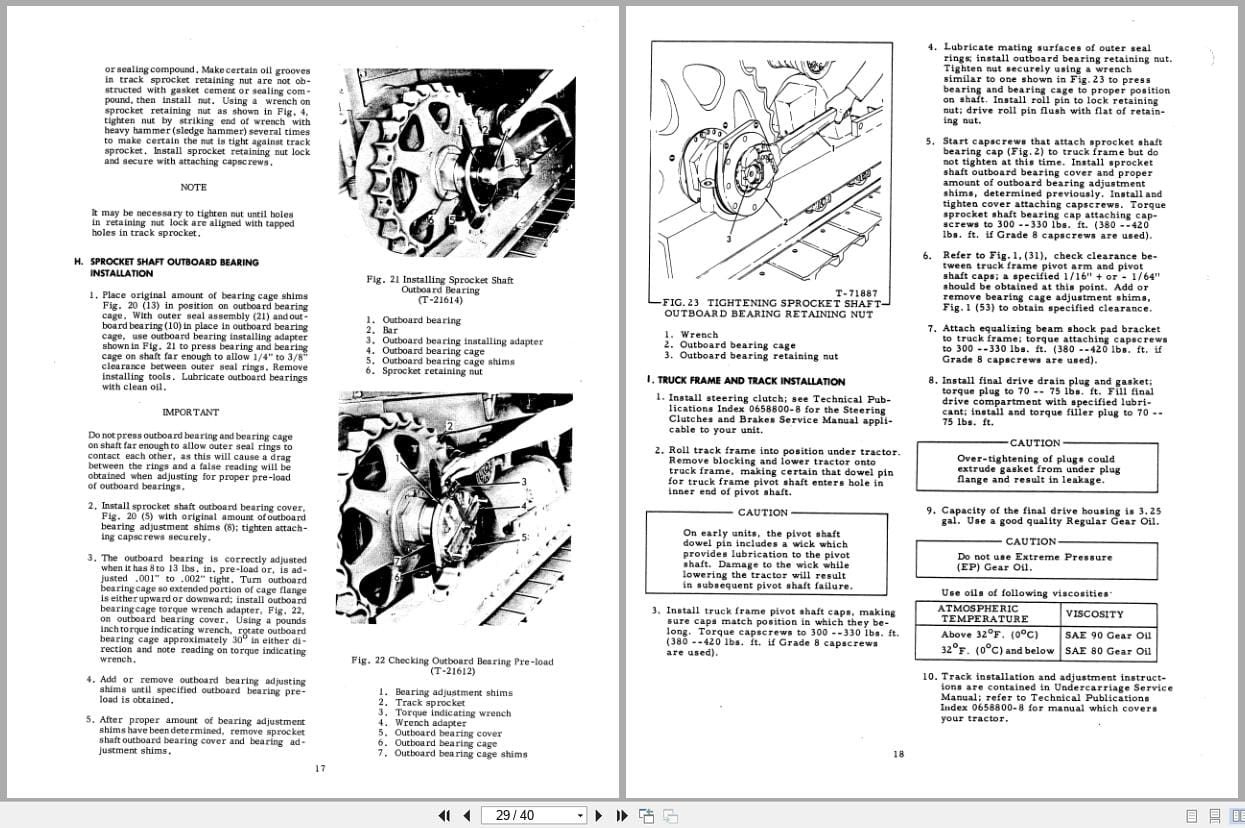 Fiat Allis Crawler Tractor HD11 HD11 B Final Drives Service Manual 70682019 (2)