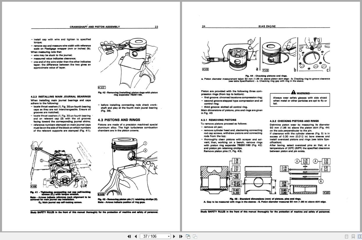 Fiat Allis Engine 8045 Service Manual 60406295 (2)