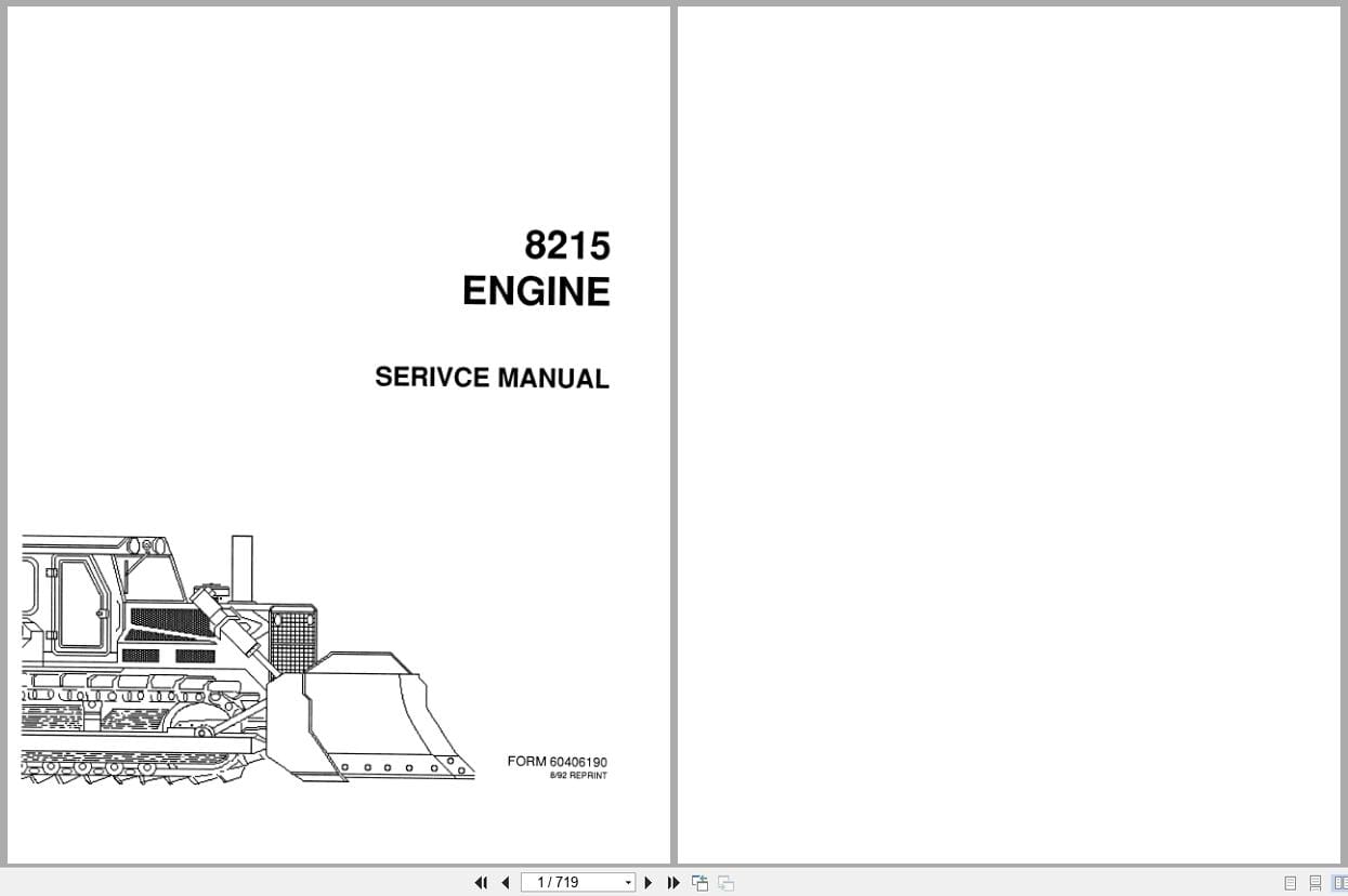 Fiat Allis Engine 8215 Service Manual 60406190 (1)