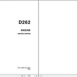 Fiat Allis Engine D262 Service Manual 70667141 (1)